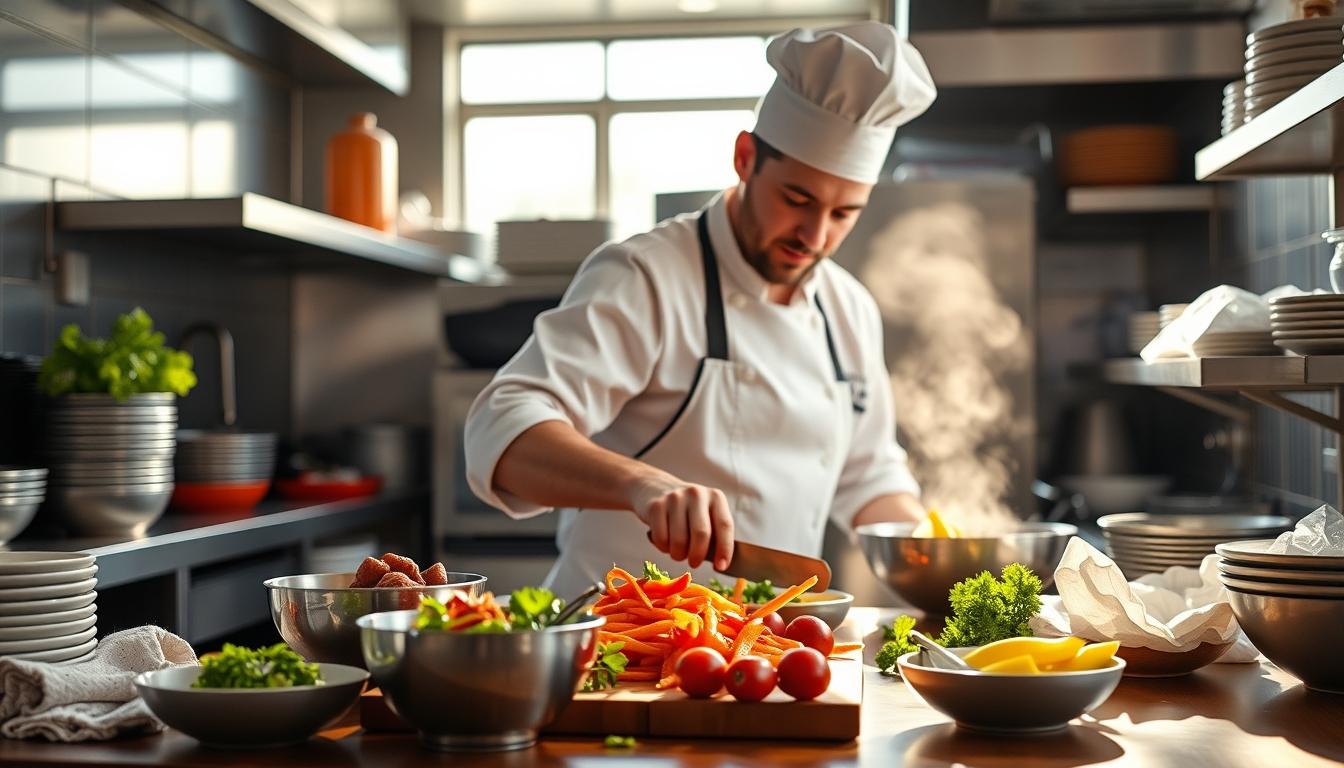 Fresh ingredients for healthy home cooking